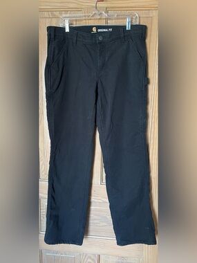 Carhartt Women’s Fleece-lined Black Jeans, Size 12T